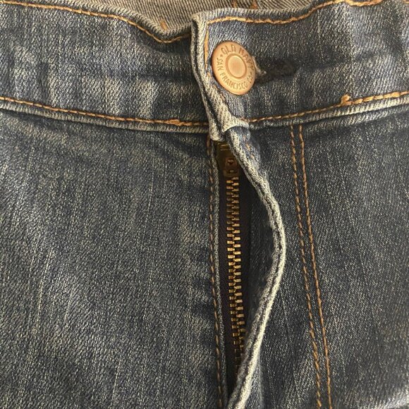 Old Navy Women Med Wash Curvy Mid Rise Bootcut Distressed Denim Jeans Size 12 - Picture 9 of 13